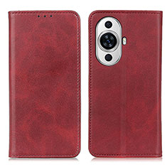 Custodia Portafoglio In Pelle Cover con Supporto A02D per Huawei Nova 11 Pro Rosso