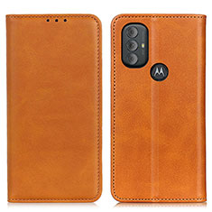 Custodia Portafoglio In Pelle Cover con Supporto A02D per Motorola Moto G Play (2023) Marrone Chiaro