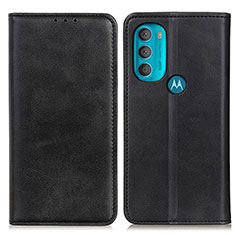 Custodia Portafoglio In Pelle Cover con Supporto A02D per Motorola Moto G71 5G Nero