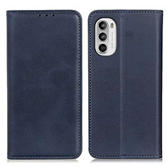 Custodia Portafoglio In Pelle Cover con Supporto A02D per Motorola Moto G82 5G Blu