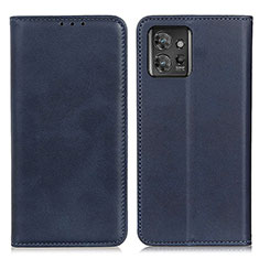 Custodia Portafoglio In Pelle Cover con Supporto A02D per Motorola ThinkPhone 5G Blu