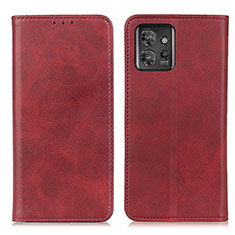Custodia Portafoglio In Pelle Cover con Supporto A02D per Motorola ThinkPhone 5G Rosso