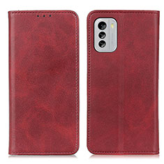 Custodia Portafoglio In Pelle Cover con Supporto A02D per Nokia G60 5G Rosso