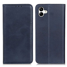 Custodia Portafoglio In Pelle Cover con Supporto A02D per Samsung Galaxy A04E Blu