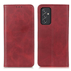 Custodia Portafoglio In Pelle Cover con Supporto A02D per Samsung Galaxy A05s Rosso