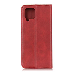 Custodia Portafoglio In Pelle Cover con Supporto A02D per Samsung Galaxy A42 5G Rosso