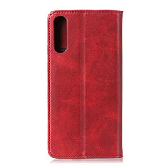 Custodia Portafoglio In Pelle Cover con Supporto A02D per Samsung Galaxy M02 Rosso