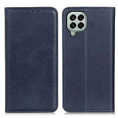 Custodia Portafoglio In Pelle Cover con Supporto A02D per Samsung Galaxy M33 5G Blu