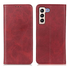 Custodia Portafoglio In Pelle Cover con Supporto A02D per Samsung Galaxy S21 FE 5G Rosso