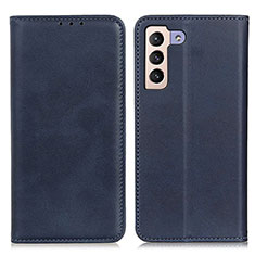 Custodia Portafoglio In Pelle Cover con Supporto A02D per Samsung Galaxy S23 5G Blu