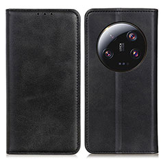 Custodia Portafoglio In Pelle Cover con Supporto A02D per Xiaomi Mi 13 Ultra 5G Nero