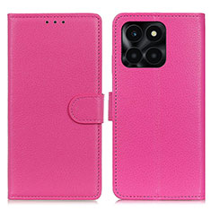 Custodia Portafoglio In Pelle Cover con Supporto A03D per Huawei Honor X6a Rosa Caldo