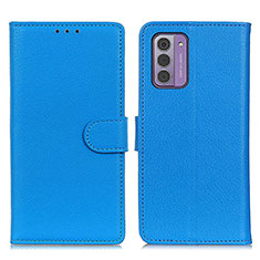 Custodia Portafoglio In Pelle Cover con Supporto A03D per Nokia G310 5G Cielo Blu