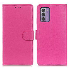 Custodia Portafoglio In Pelle Cover con Supporto A03D per Nokia G310 5G Rosa Caldo