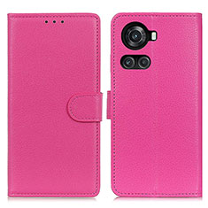 Custodia Portafoglio In Pelle Cover con Supporto A03D per OnePlus 10R 5G Rosa Caldo