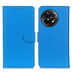 Custodia Portafoglio In Pelle Cover con Supporto A03D per OnePlus 11R 5G Cielo Blu