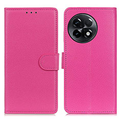 Custodia Portafoglio In Pelle Cover con Supporto A03D per OnePlus 11R 5G Rosa Caldo