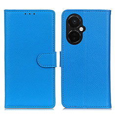 Custodia Portafoglio In Pelle Cover con Supporto A03D per OnePlus Nord CE 3 5G Cielo Blu