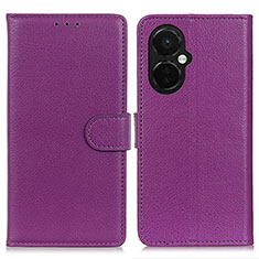 Custodia Portafoglio In Pelle Cover con Supporto A03D per OnePlus Nord CE 3 Lite 5G Viola