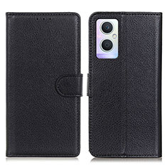 Custodia Portafoglio In Pelle Cover con Supporto A03D per OnePlus Nord N20 5G Nero