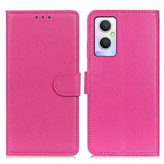 Custodia Portafoglio In Pelle Cover con Supporto A03D per OnePlus Nord N20 5G Rosa Caldo