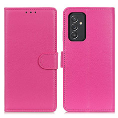 Custodia Portafoglio In Pelle Cover con Supporto A03D per Samsung Galaxy A05s Rosa Caldo