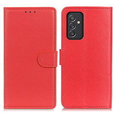 Custodia Portafoglio In Pelle Cover con Supporto A03D per Samsung Galaxy A05s Rosso