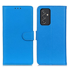 Custodia Portafoglio In Pelle Cover con Supporto A03D per Samsung Galaxy A25 5G Cielo Blu