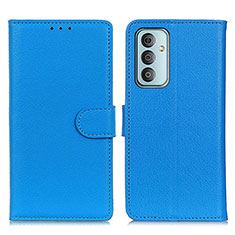 Custodia Portafoglio In Pelle Cover con Supporto A03D per Samsung Galaxy F23 5G Cielo Blu
