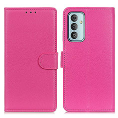 Custodia Portafoglio In Pelle Cover con Supporto A03D per Samsung Galaxy F23 5G Rosa Caldo