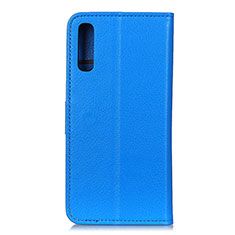 Custodia Portafoglio In Pelle Cover con Supporto A03D per Samsung Galaxy M02 Cielo Blu