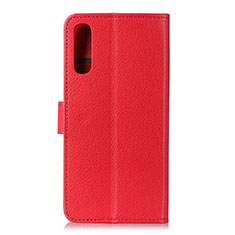 Custodia Portafoglio In Pelle Cover con Supporto A03D per Samsung Galaxy M02 Rosso