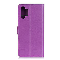 Custodia Portafoglio In Pelle Cover con Supporto A03D per Samsung Galaxy M32 5G Viola