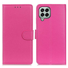 Custodia Portafoglio In Pelle Cover con Supporto A03D per Samsung Galaxy M33 5G Rosa Caldo