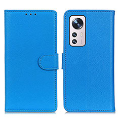 Custodia Portafoglio In Pelle Cover con Supporto A03D per Xiaomi Mi 12 Lite 5G Cielo Blu