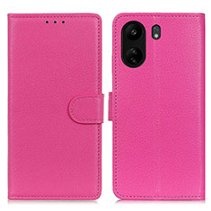 Custodia Portafoglio In Pelle Cover con Supporto A03D per Xiaomi Redmi 13C Rosa Caldo