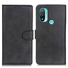 Custodia Portafoglio In Pelle Cover con Supporto A04D per Motorola Moto E40 Nero