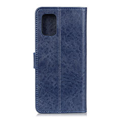 Custodia Portafoglio In Pelle Cover con Supporto A04D per Motorola Moto G100 5G Blu