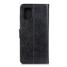 Custodia Portafoglio In Pelle Cover con Supporto A04D per Motorola Moto G100 5G Nero