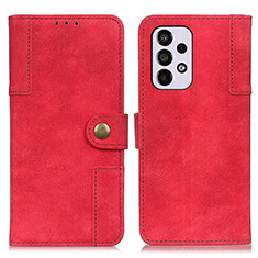 Custodia Portafoglio In Pelle Cover con Supporto A04D per Samsung Galaxy A33 5G Rosso