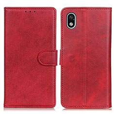 Custodia Portafoglio In Pelle Cover con Supporto A04D per Sony Xperia Ace III Rosso
