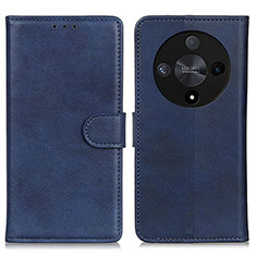 Custodia Portafoglio In Pelle Cover con Supporto A05D per Huawei Honor X9b 5G Blu