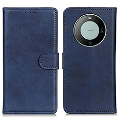 Custodia Portafoglio In Pelle Cover con Supporto A05D per Huawei Mate 60 Blu