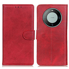 Custodia Portafoglio In Pelle Cover con Supporto A05D per Huawei Mate 60 Rosso