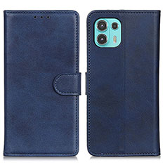 Custodia Portafoglio In Pelle Cover con Supporto A05D per Motorola Moto Edge 20 Lite 5G Blu