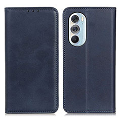 Custodia Portafoglio In Pelle Cover con Supporto A05D per Motorola Moto Edge X30 5G Blu