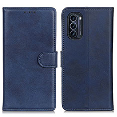 Custodia Portafoglio In Pelle Cover con Supporto A05D per Motorola Moto G52j 5G Blu