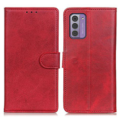 Custodia Portafoglio In Pelle Cover con Supporto A05D per Nokia G310 5G Rosso