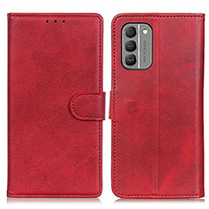 Custodia Portafoglio In Pelle Cover con Supporto A05D per Nokia G400 5G Rosso