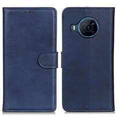 Custodia Portafoglio In Pelle Cover con Supporto A05D per Nokia X100 5G Blu